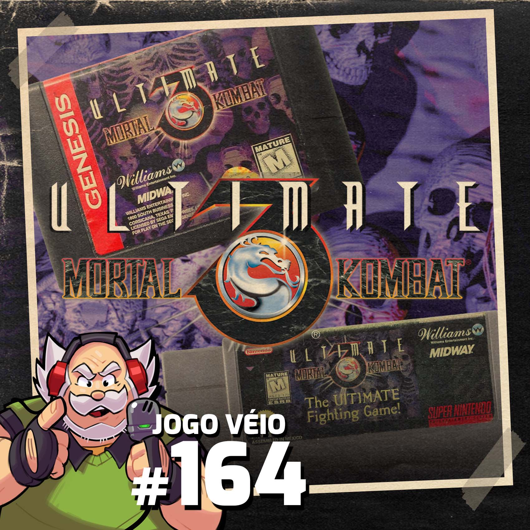 Jogo Véio Podcast #164 - Ultimate Mortal Kombat 3